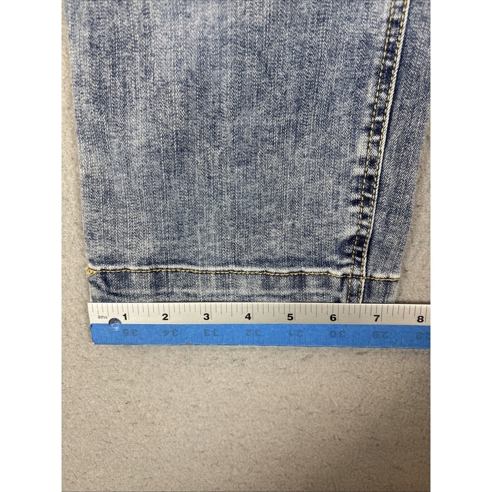 Maurice Cropped Jean Capri Pants Denim Slant Pockets Size 12 - Picture 9 of 9